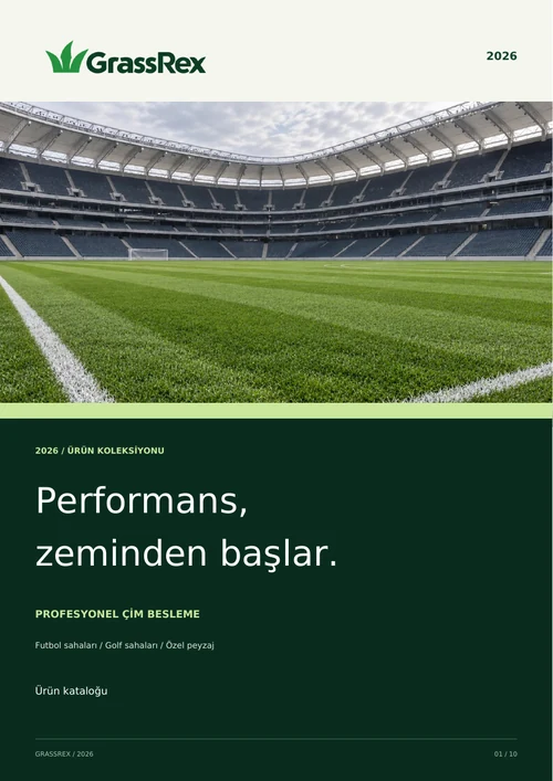 GrassRex ürün kataloğu kapağı